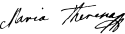 ماریا ترزا's signature