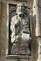 Escultura románica da catedral de Santiago de Compostela, realizada durante a Era Compostelá (século XII).