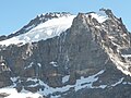 Güneybatıdan Gran Paradiso, ön planda Becca di Moncorvé.