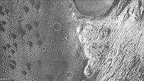 Layers in mound in Trouvelot Crater, as seen by CTX camera (on Mars Reconnaissance Orbiter). Note: this is an enlargement of the previous image.