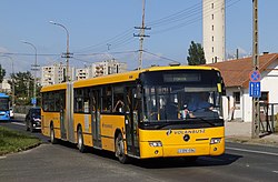 673-as busz a II. Rákóczi Ferenc úton