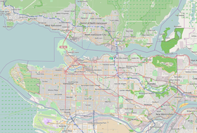 Voir sur la carte topographique de Vancouver