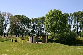 de plaats van het kasteel in 2010