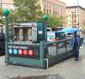 The 168th St. Subway station.