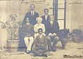 Annie Besant shown with the Theosophists in Adyar, Madras in 1912 four years before she founded an Indian Home Rule League.[b]