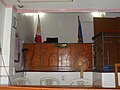 Court room, sala of Br. 73, RTC (presided by Hon. Carlos M. Flores)