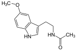 Estructura molecular de la melatonina