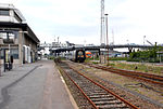 Rødby Færge op 12 juli 2007 met het ontschepen van DSB IC3 treinstel 5092.