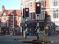 The site of the UK's first set of traffic lights