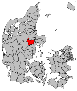 Locatie van gemeente Favrskov