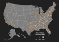 Natural Gas plants by capacity