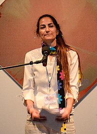 Ibtisam Barakat at the festival of the Neustadt International Prize for Literature 2013