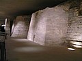 Remains of the original, medieval foundations can still be seen underneath the museum.