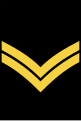 Sleeve rank insignia of a sailor first class (leading seaman) of the Royal Canadian Navy