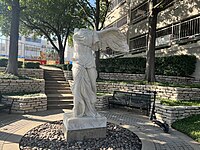 Replica of Nike of Samothrace, located south of the Children's Hospital