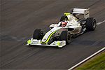 Rubens Barrichello sur Brawn GP 001 en test à Barcelone le 10 mars 2009.