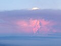 Airborne image of ash cloud on 5 June 2011