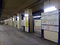 The Yurakucho Line platforms in 2010, with a temporary surface over the centre tracks