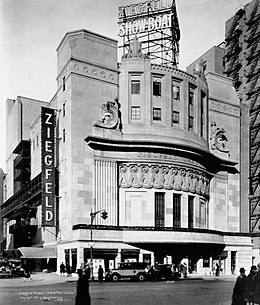 Ziegfeld Theatre um 1928