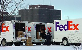 Vrachtwagens van FedEx