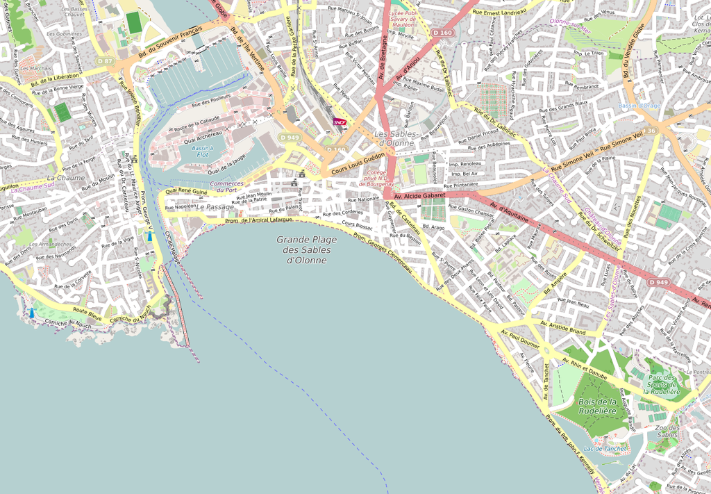 Carte des Sables-d'Olonne