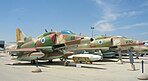 A-4N & A-4H Skyhawk Ayit (from left), stationed in two squadrons at Tel Nof, here in the IAF Museum at Hatzerim