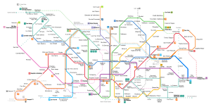 Схема лініяў Менскага мэтрапалітэну