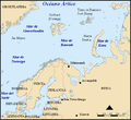 Múrmansk en mapa del mar de Barents