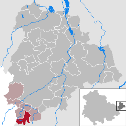 Läget för kommunen Jonaswalde i Landkreis Altenburger Land