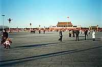 Dataran Tiananmen di Beijing (China)