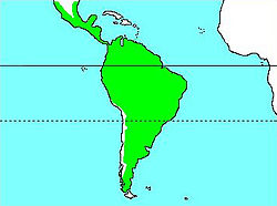        Área de distribución da familia