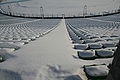 Le stade en hiver.