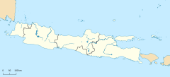 Location of the battle in Java