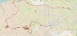 Routekaart van de Gent-Wevelgem 2015