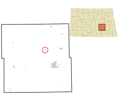 Location of Buchanan, North Dakota