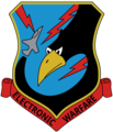 Shoulder patch of Unit 555 "Sky Crows" for Electronic Warfare EW on Tel Nof