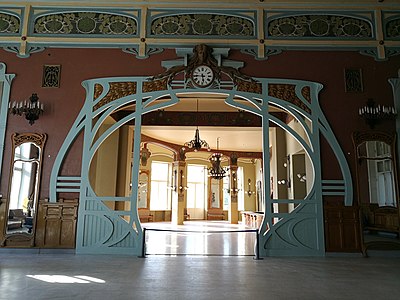 Interior din Gara Vitebsky, de Sima Mihaș și Stanislav Brzozowski, în Sankt Petersburg (1904)