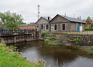 Första kraftstationen vid Stora brukskanalen, invigd 1898