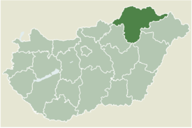 Location of Borsod-Abaúj-Zemplén county in Hungary subdivision_type1=County