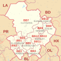 BB postcode area map