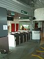 The faregates at SunMed BRT station