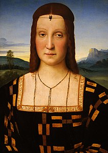 Porträtt av Elisabetta Gonzaga (cirka 1504)