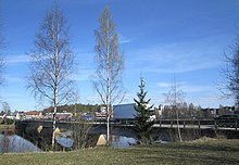 Riksveg 25 kryssar Glomma i Elverum. Foto: Jan-Tore Egge