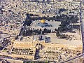 Image 23Aerial view of the Temple Mount showing the Dome of the Rock in the center and the al-Aqsa mosque to the south (from History of Israel)