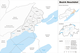 Localisation de District de Neuchâtel