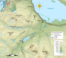 Carte topographique du parc