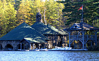 Boathouse at Katia, Upper St. Regis Lake