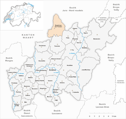 Essertines-sur-Yverdon – Mappa