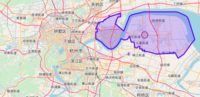 Location of Qiantang District near the core area of Hangzhou