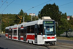 Tramvaj Tatra RT6N1 v Brně